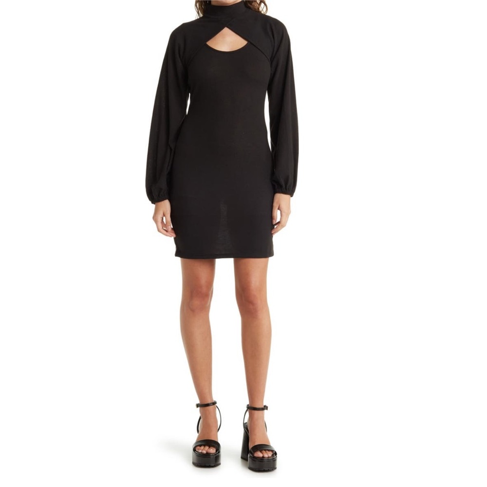 Good Luck Gem Black Twofer Shrug Dress - Size Medium- New With Tag- Reemoly
